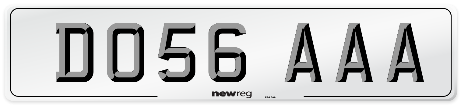 DO56 AAA Number Plate from New Reg